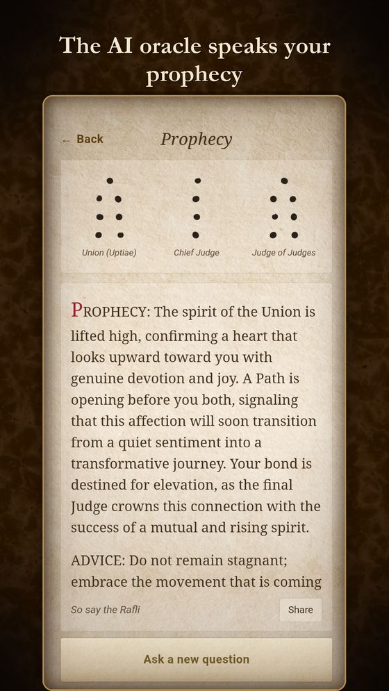 Prophecy screen